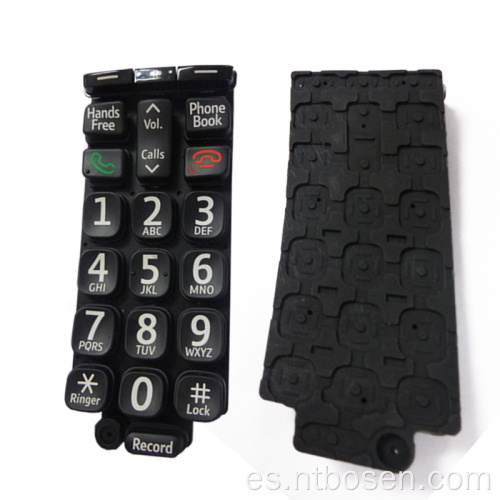 Botones de silicona para control remoto de teléfono inalámbrico